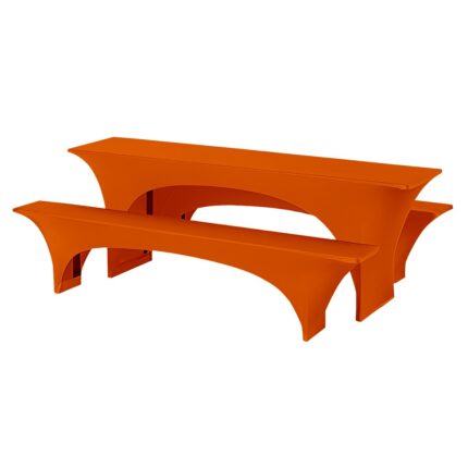 Festzeltgarniturhussen-Set Stretch Zürich Orange