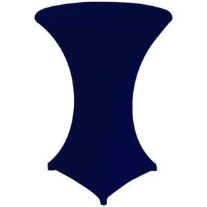 Stehtischhusse B1 60,70,80 cm Dunkelblau Zürich - schwer entflammbar