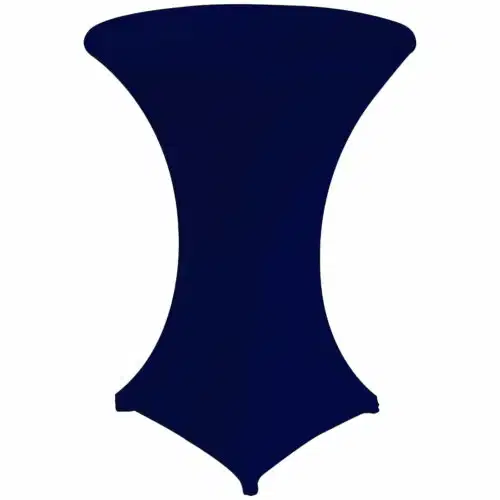 Stehtischhusse Stretch Zürich Dunkelblau B1
