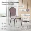 Bankettstuhl Alicante Modern SM400 details und maße