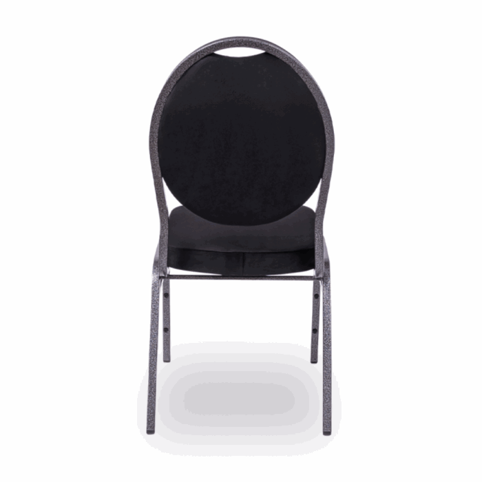 Bankettstuhl HERMAN Velours Schwarz – Bild 3