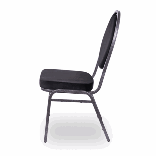 Bankettstuhl HERMAN Velours Schwarz – Bild 2