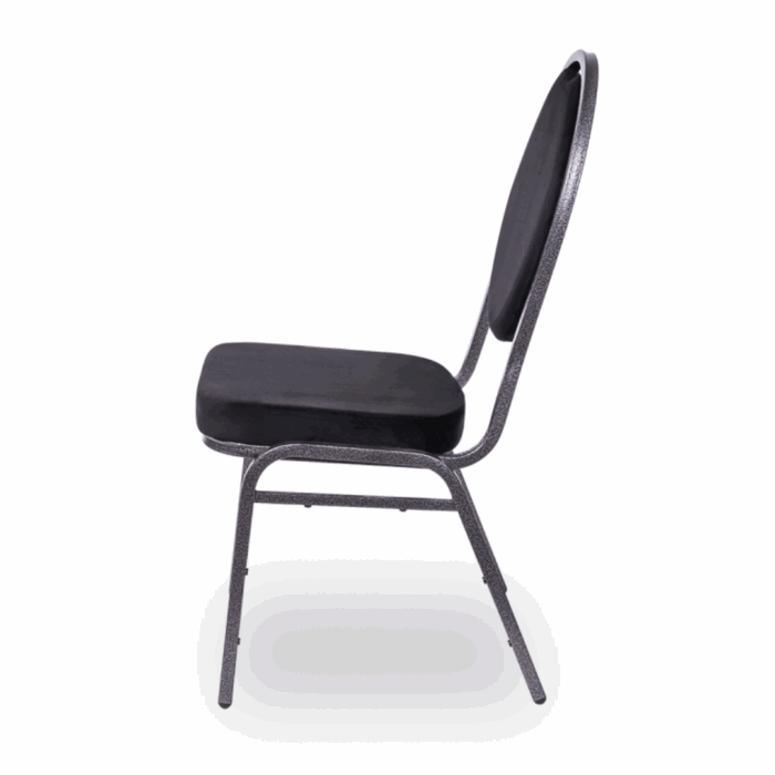 Bankettstuhl HERMAN Velours Schwarz – Bild 2