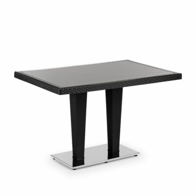 Rechteckiger Tisch ANTARES 80×120 CM | Chromfüße Anthrazit