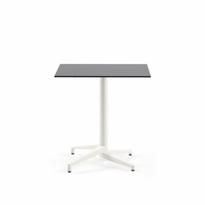 Quadratischer Tisch MOON-C / HPL/CPL Anthrazit | Fix