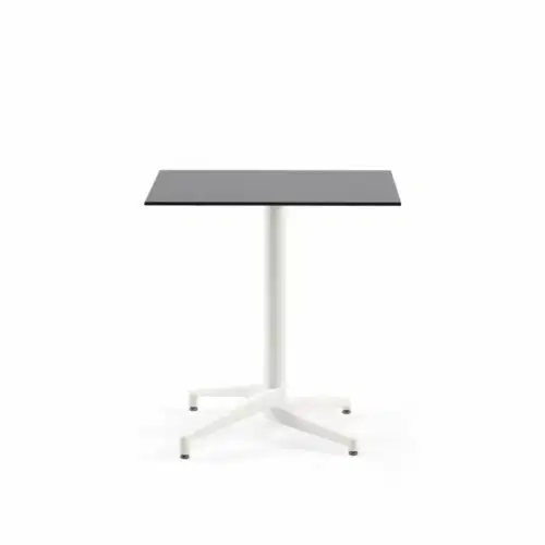 Quadratischer Tisch MOON-C / HPL/CPL Anthrazit | Fix