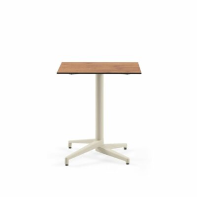 Quadratischer Tisch MOON-C / Beige Fuß / HPL/CPL Novecento | Fix