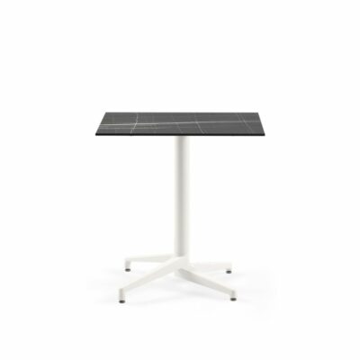 Quadratischer Tisch MOON-C / HPL/CPL Schwarz Marmor | Fix