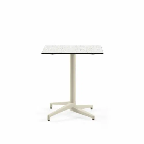 Quadratischer Tisch MOON-C / Beige Fuß / HPL/CPL TERRAZZO-2 | Fix Quadratischer Tisch MOON-C / Beige Fuß / HPL/CPL TERRAZZO-2 | Fix