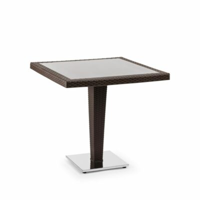 Quadratischer Tisch ANTARES 80x80 CM | Chromfüße Venge
