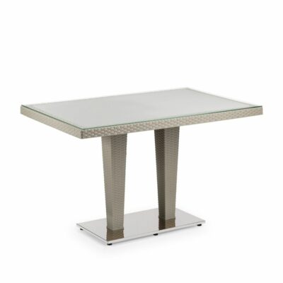 Rechteckiger Tisch ANTARES 80×120 CM | Chromfüße Nerz