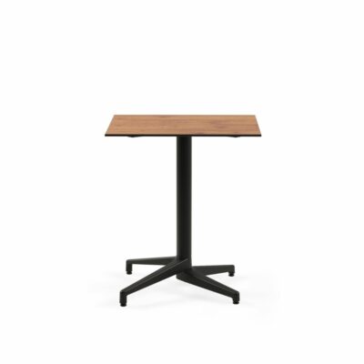 Quadratischer Tisch MOON-C / Schwarz Fuß / HPL/CPL Novecento | Fix 60×60 cm