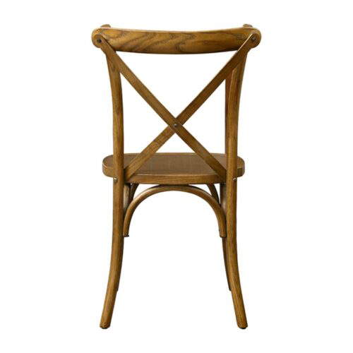 Holz Hochzeitsstuhl CROSS-BACK WOOD dunkel rustikal Holz Hochzeitsstuhl CROSS-BACK WOOD dunkel rustikal