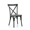 Hochzeitsstuhl CROSS-BACK POLLYWOOD – Schwarz