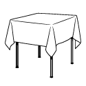 eckige Tischdecken