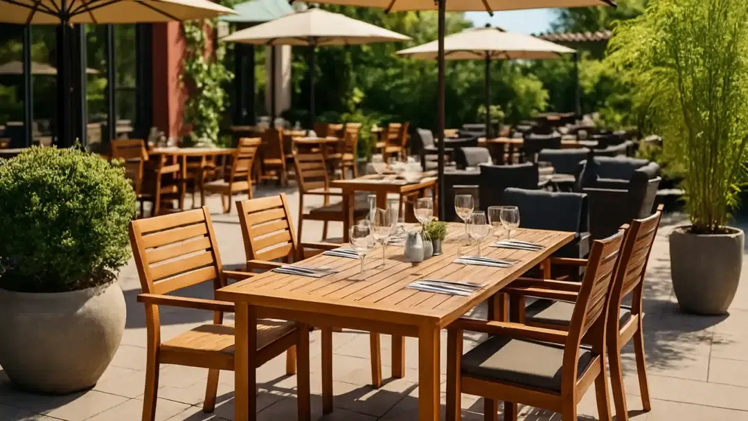 Sommerterrasse optimal einrichten: Möbelideen für Gastronomie 6 Gartenmöbel