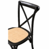 Hochzeitsstuhl CROSS-BACK WOOD Holz – RATTAN schwarz – Bild 5