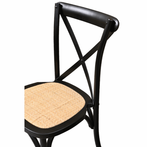 holz-hochzeitsstuhl-cross-back-wood-rattan-schwarz (4) Hochzeitsstuhl CROSS-BACK WOOD Holz – RATTAN schwarz – Bild 5