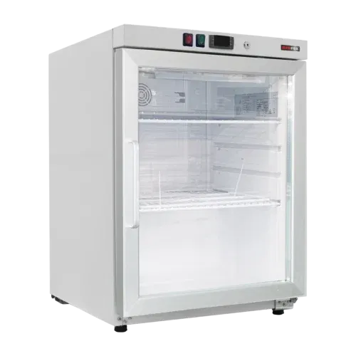 Product-photo-DRR-200-G-00018385 Kühlschrank 130 l, Glastür Türen, weiß | REDFOX - DRR 200/G – Bild 1