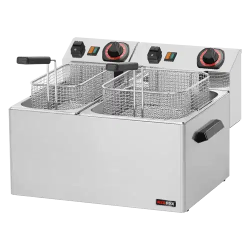 Fritteuse elektrisch 0,42 + 0,38 kW/l, 8 + 5 l Tisch 230 V | REDFOX - FE 74 – Bild 1
