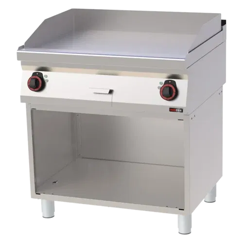 Product-photo-FTH-70-80-E-00110062 Grillplatte 80x51 elektrisch glatt mit Unterbau 400 V | REDFOX - FTH 70/80 E – Bild 1