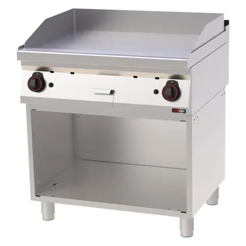 Product-photo-FTHC-70-80-G-00012414 Grillplatte 80x51 Gas verchromt glatt mit Unterbau | REDFOX - FTHC 70/80 G – Bild 1