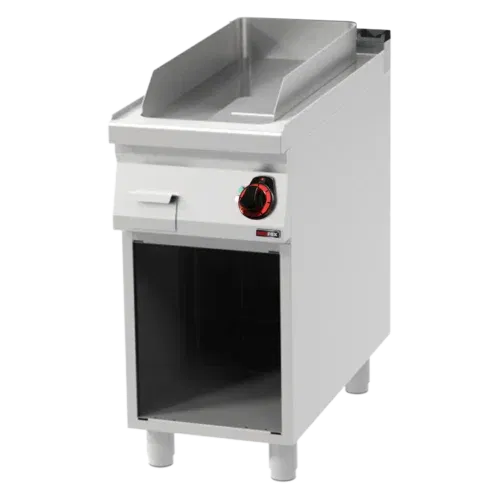 Product-photo-FTHC-90-40-E-00011719 Grillplatte 31x65 elektrisch verchromt glatt mit Unterbau 400 V | REDFOX - FTHC 90/40 E – Bild 1