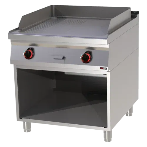 Product-photo-FTHR-90-80-E-00012403 Grillplatte 71x65 elektrisch kombiniert mit Unterbau 400 V | REDFOX - FTHR 90/80 E – Bild 1