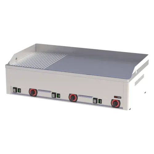 Product-photo-FTHR-90-E-00011361 Grillplatte 97x48 elektrisch kombiniert Tisch 400 V | REDFOX - FTHR 90 E – Bild 1
