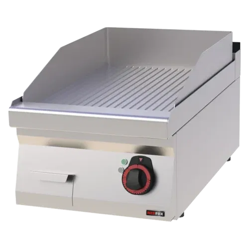 Product-photo-FTR-70-04-E-00110068 Grillplatte 40x51 elektrisch geriffelt ohne Unterbauten | REDFOX - FTR 70/04 E – Bild 1