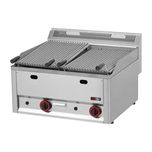 Product-photo-GL-60-GL-00001170 Lavagrill Gas doppelt 2x 31x48 ohne Unterbauten | REDFOX - GL 60 GL – Bild 1
