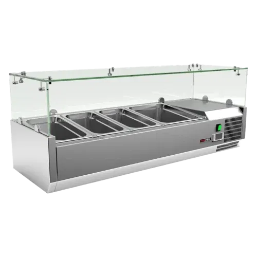 Product-photo-MCH-3120-00013362 Kühlvitrine Theke 1x GN 1/2 + 3x GN 1/3 | REDFOX - MCH 3120 – Bild 1