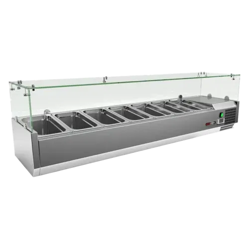 Product-photo-MCH-3160-00013365 Kühlvitrine Theke 7x GN 1/3 | REDFOX - MCH 3160 – Bild 1