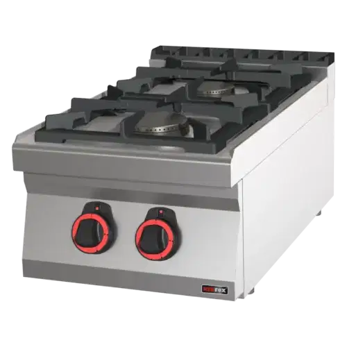 Gasherd 2x Brenner ECO ohne Unterbauten | REDFOX - SPB 70/04 G – Bild 1