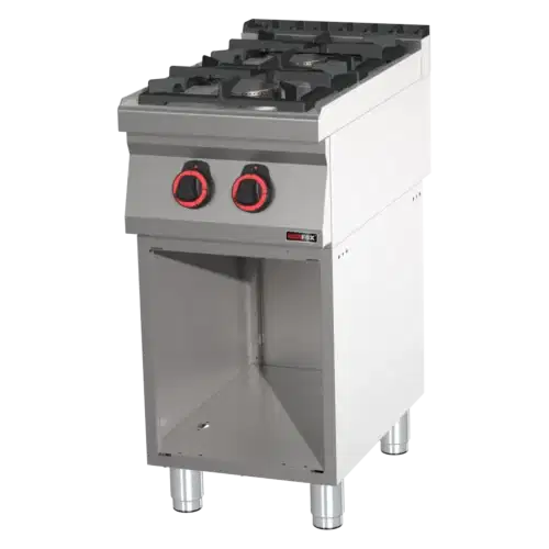 Gasherd 2x Brenner ECOmit Unterbau | REDFOX - SPB 70/40 G – Bild 1
