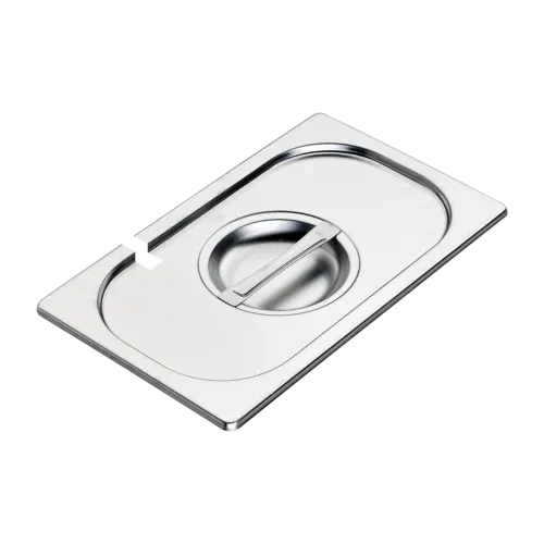 Product-photo-VGN-1-4-N-00005054 Deckel GN 1/4 Kellenöffnung Edelstahl | REDFOX - VGN 1/4 N – Bild 1