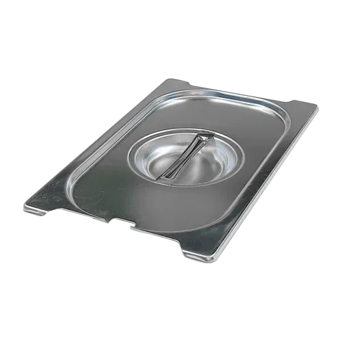 Product-photo-VGN-1-4-NU-00005053 Deckel GN 1/4 Kellenöffnung Fallgriff Edelstahl | REDFOX - VGN 1/4 NU – Bild 1