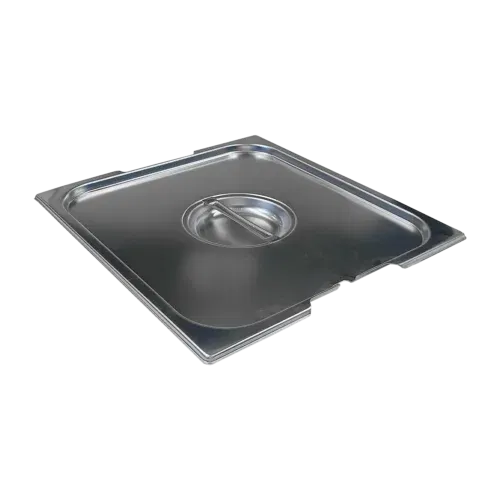 Product-photo-VGN-2-3-NU-00005072 Deckel GN 2/3 Kellenöffnung Fallgriff Edelstahl | REDFOX - VGN 2/3 NU – Bild 1