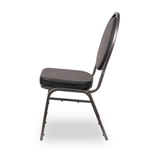 Stapelstühle / Bankettstühle HERMAN DELUXE schwarz Öko-Leder – Bild 4