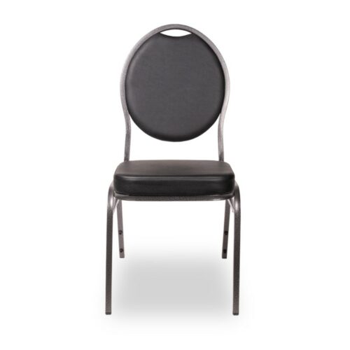 Stapelstühle / Bankettstühle HERMAN DELUXE schwarz Öko-Leder – Bild 3