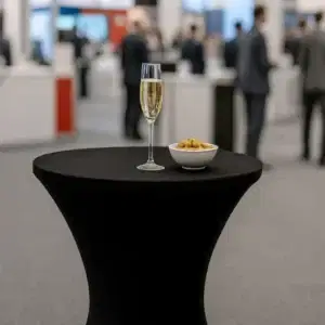 stehtischhusse 80cm schwarz