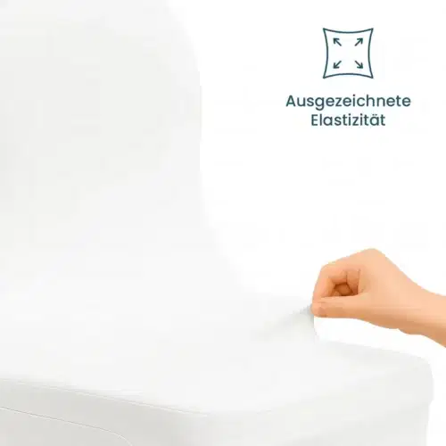 Stuhlhusse Zürich Weiß B1 – Schwer entflammbar – Bild 2
