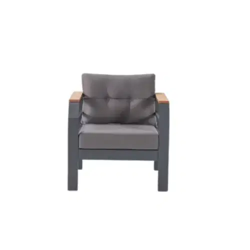 Assento-Antrasit-4 Gartenmöbel Set Assento Aluminium 3+1+1 mit Tisch Antrazit – Bild 4