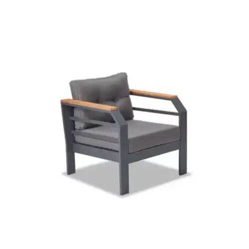 Assento-Antrasit-5 Gartenmöbel Set Assento Aluminium 3+1+1 mit Tisch Antrazit – Bild 5