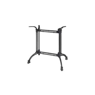 Rustical DUO Tischbasis – Doppel-Gusseisen-Gestell, Basis 42×42 cm, Höhe 72 cm