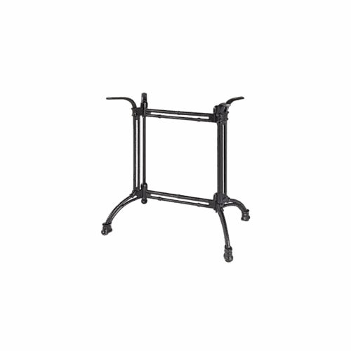 Rustical DUO Tischbasis – Doppel-Gusseisen-Gestell, Basis 42×42 cm, Höhe 72 cm