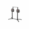 Storio DUO Tischbasis – Doppel-Säulen 8×8 cm, Basis 42×42 cm, Höhe 72 cm