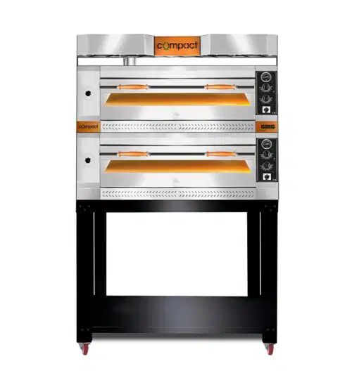 Pizzaofen - 6x Ø 30 cm | 6 kW,3NAC| 400V | Stapelbar - Vollschamott - 1 Backkammer – Bild 1