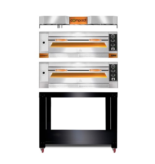 Pizzaofen - 6x Ø 30 cm | 6 kW,3NAC| 400V | Stapelbar - Vollschamott - 1 Backkammer – Bild 2