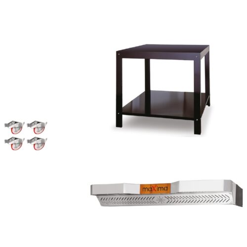 Pizzaofen - 9+9x Ø 35cm | 24 kW,3NAC| 400V | Stapelbar - Vollständig aus Schamottstein - 2 Backkammern – Bild 3